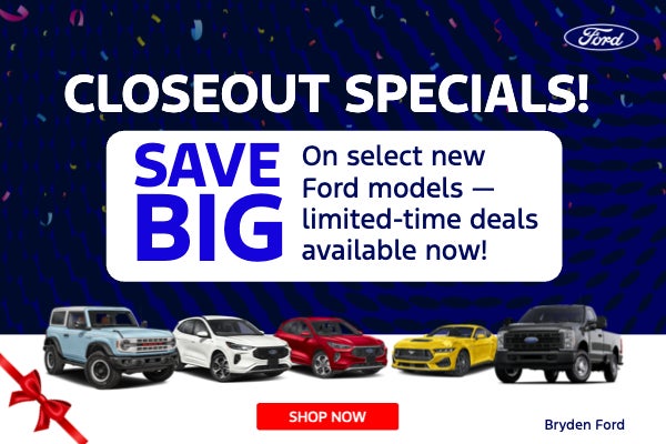 Closeout Specials!